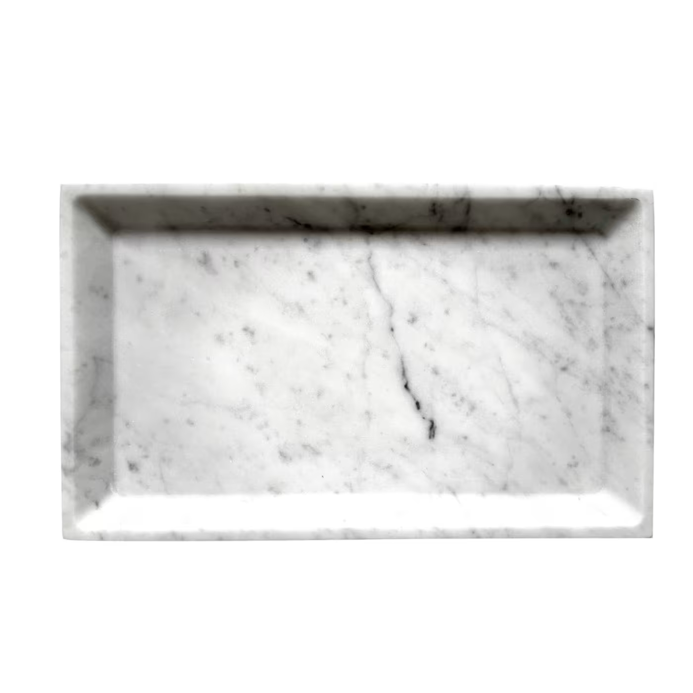 Vassoio in Marmo Bianco Carrara